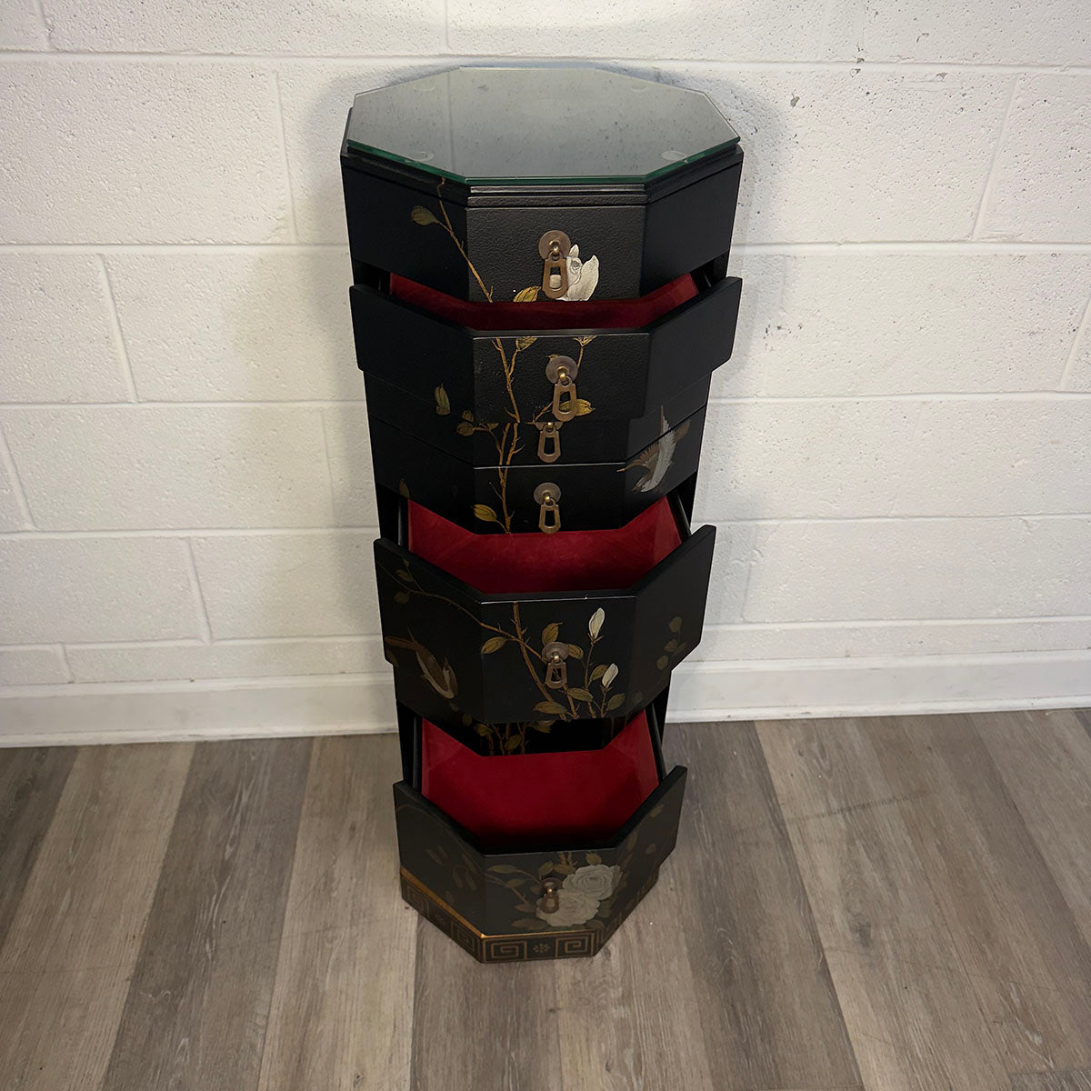 Chinoiserie Painted Octagonal Chest