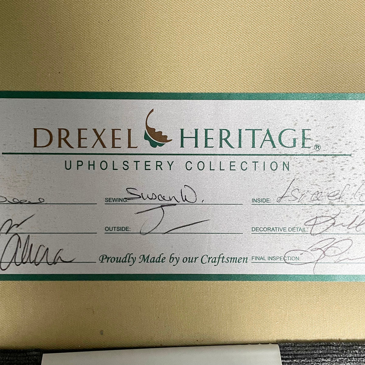 Drexel Heritage Upholstered Gray Lounge Chair