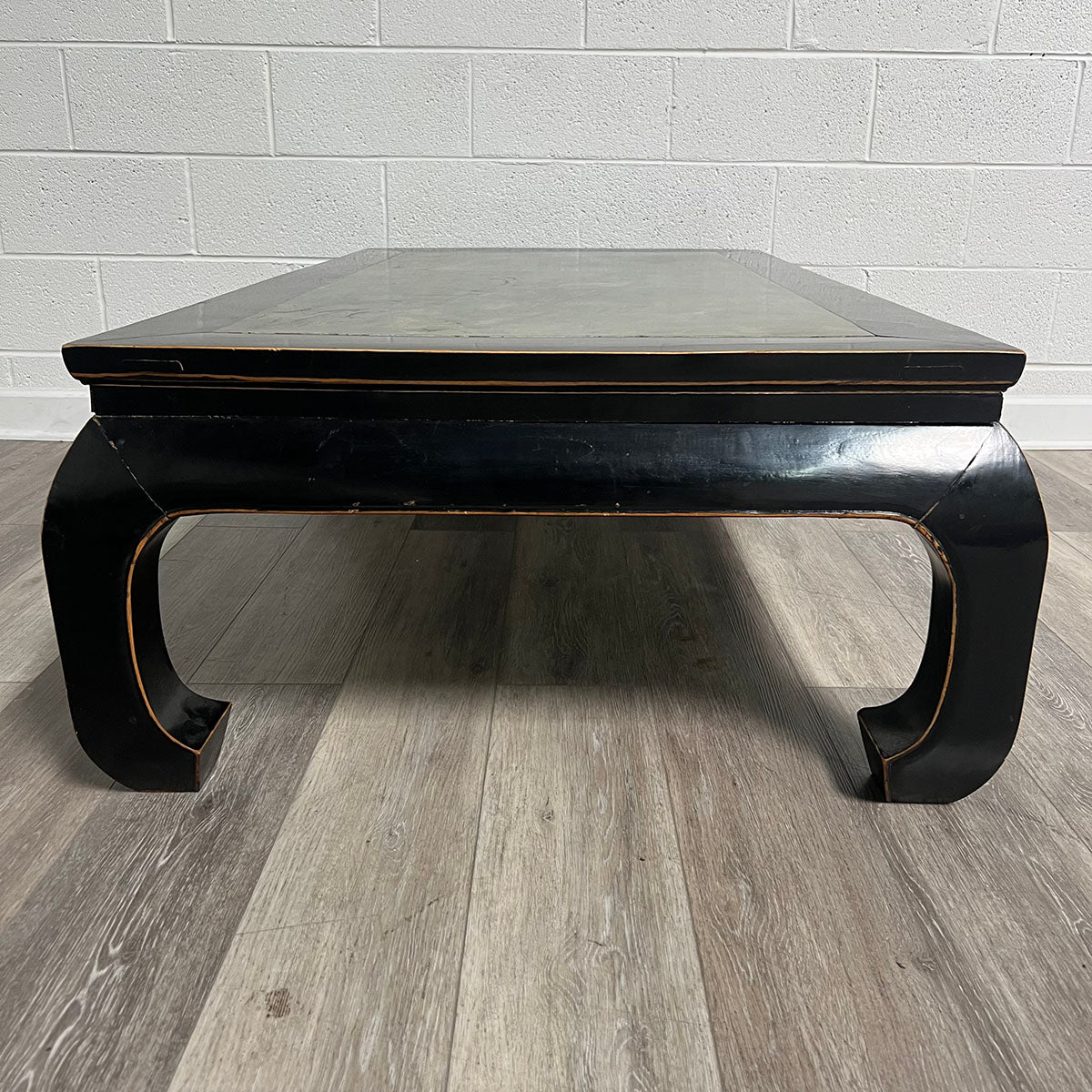 Wooden Coffee Table With Marble Center