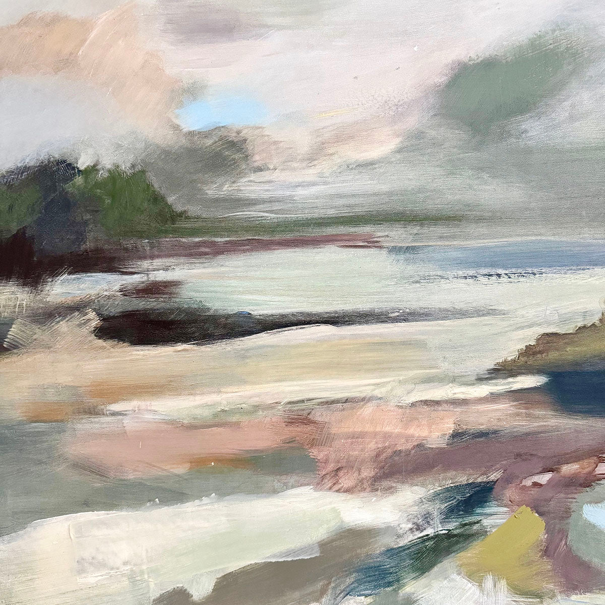 "Abstract Rainscape" Signed