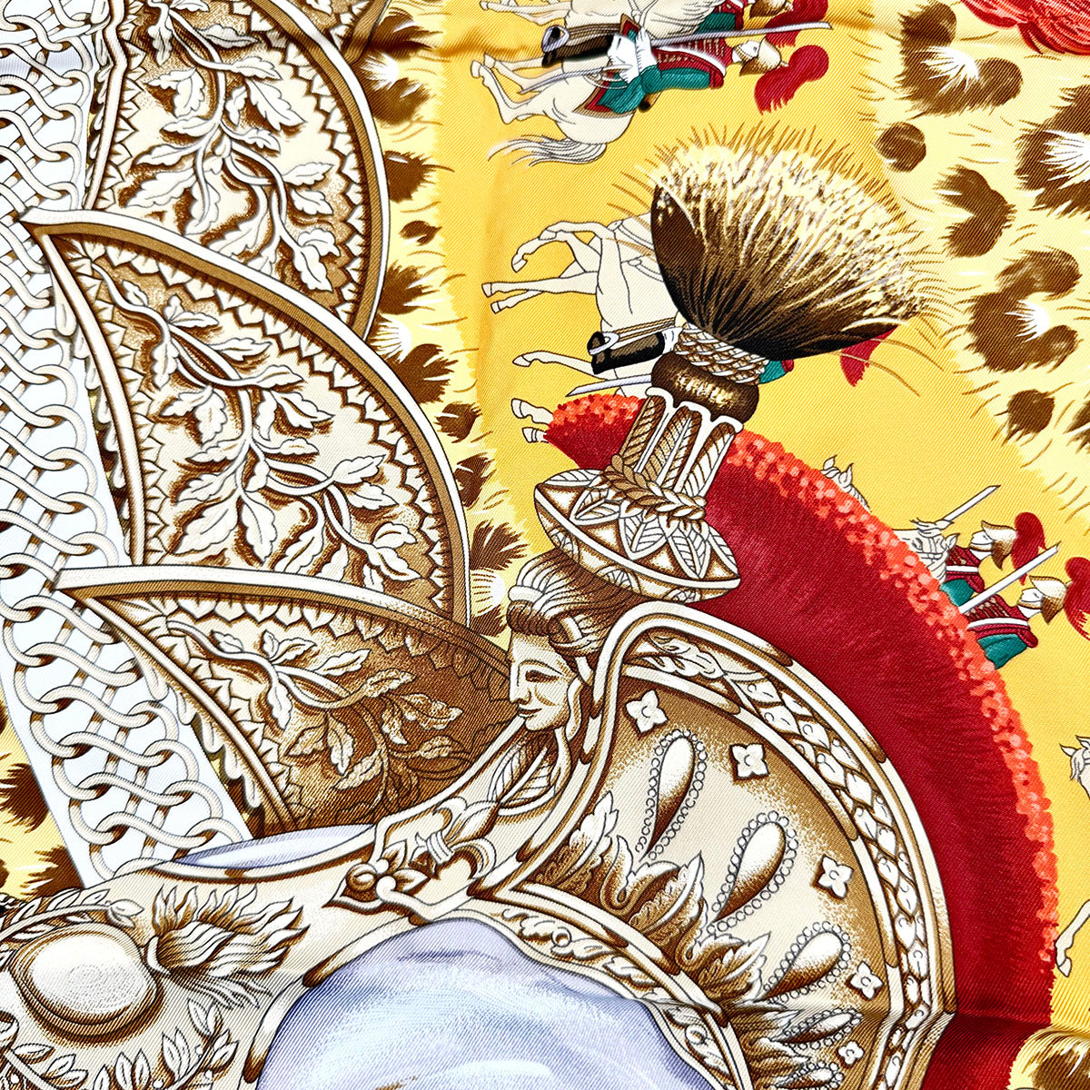 Hermes "Casques Plumets" Scarf