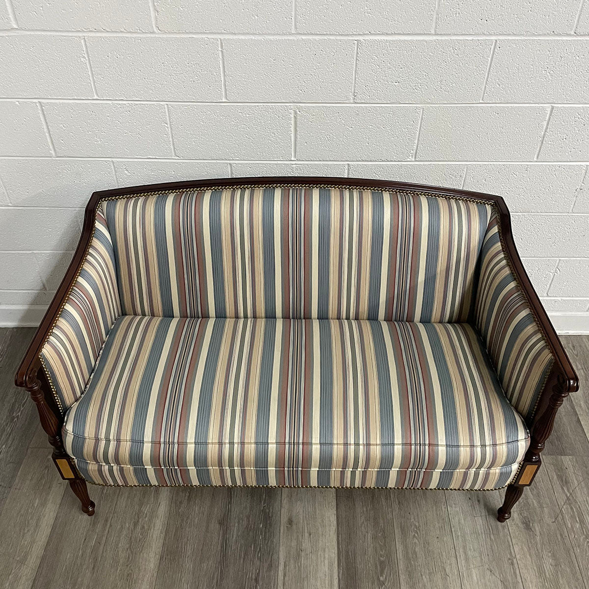 Multi Colored  Upholstered Settee