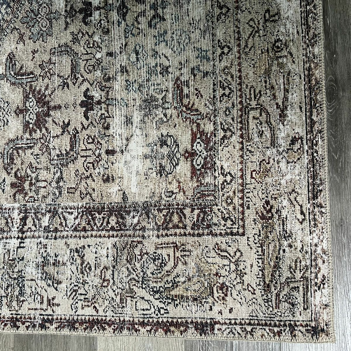 Brown & Blue Area Rug