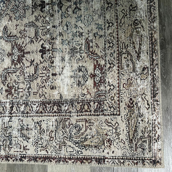 Brown & Blue Area Rug