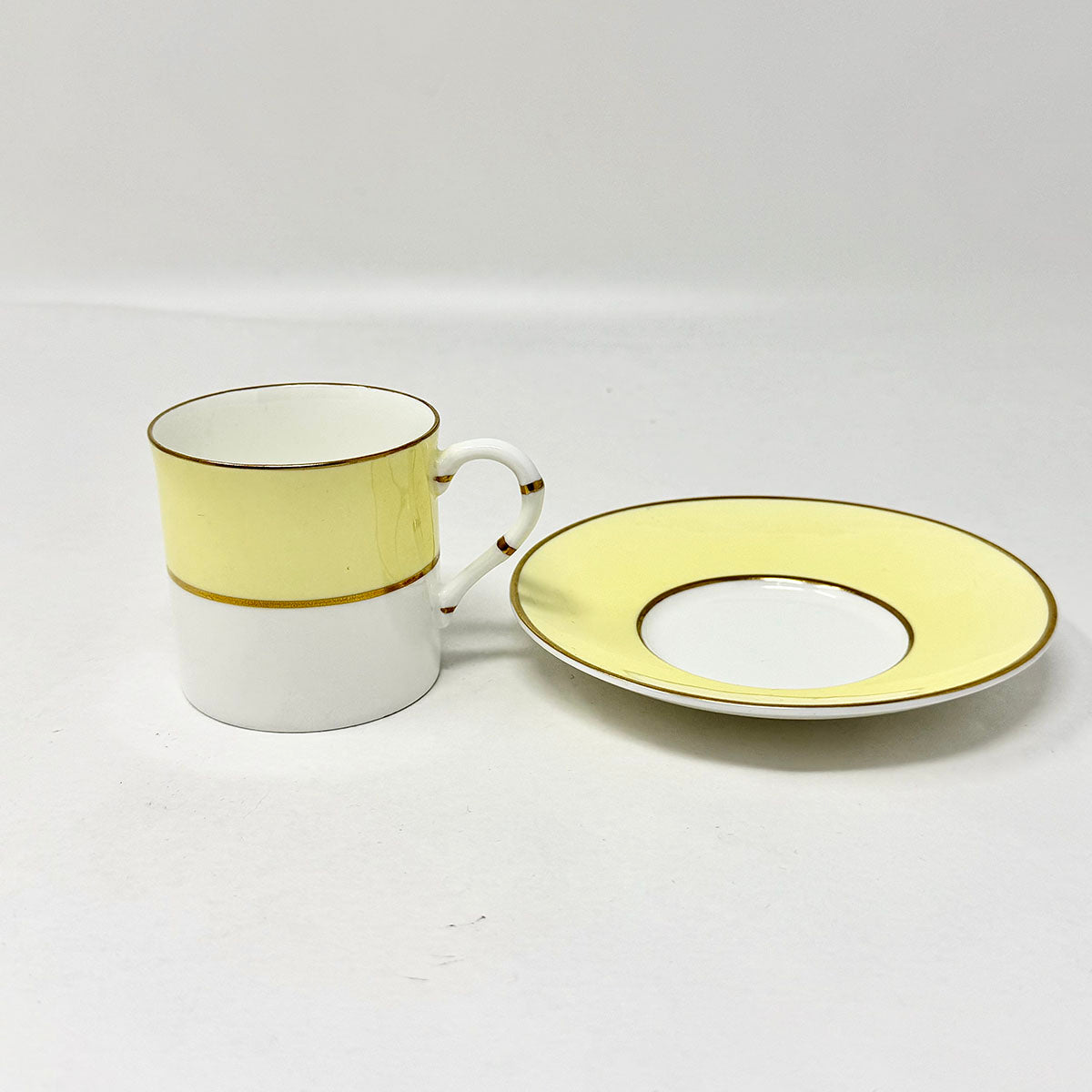 69 Pcs: 10 6 Pc Place Settings Asprey Yellow China w/8 xtra dshs and a Srvg Pltr