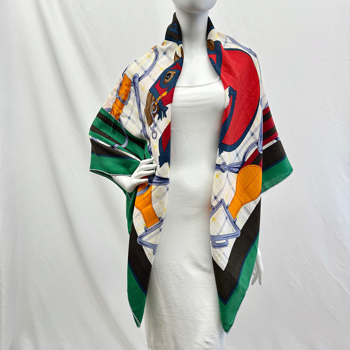 Hermes Sellier Equestrian Shawl