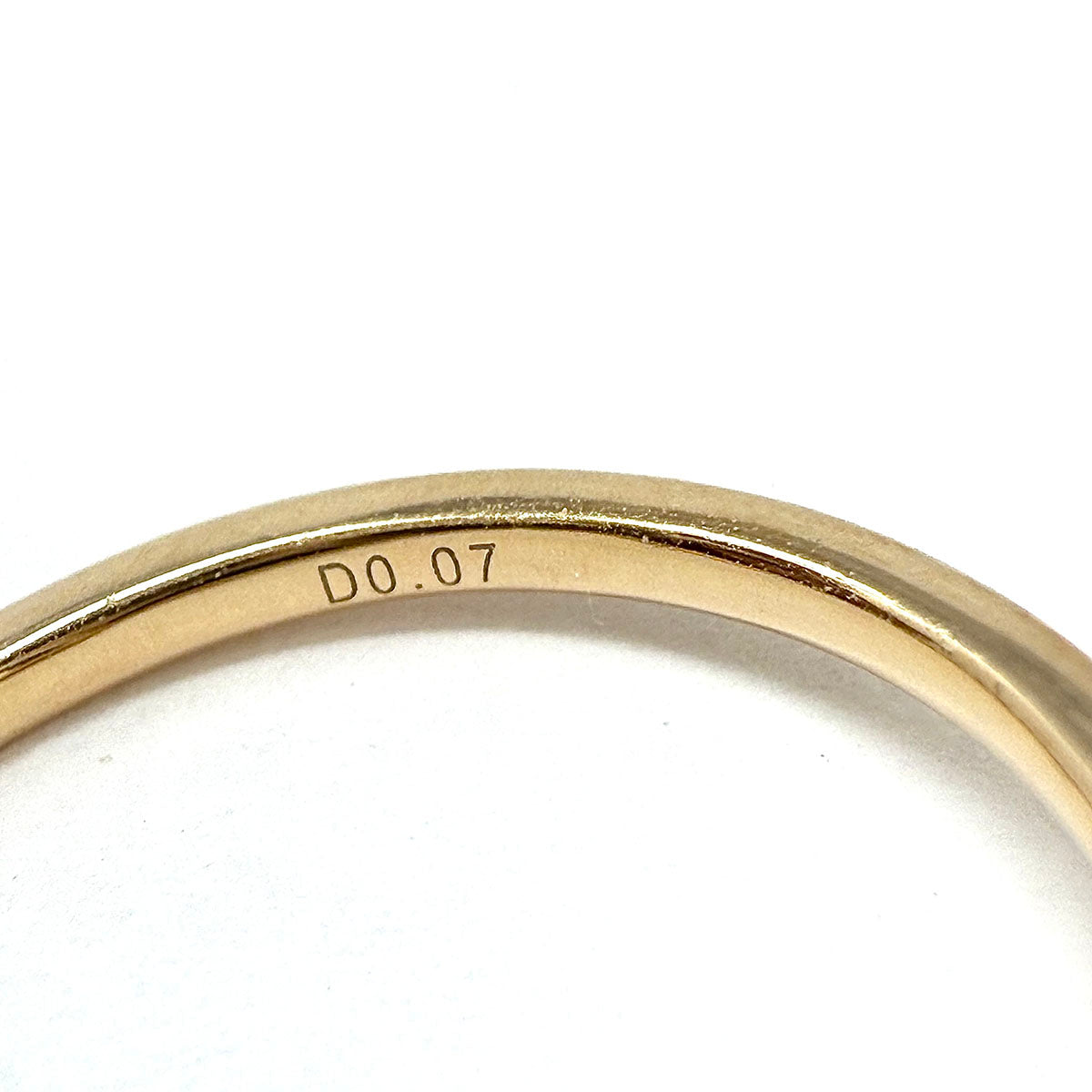 14K Rose Gold Ring with Triangular Shaped Pave Diamond Embellished Center Piece