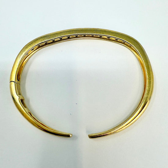 18K Gold Cuff Bracelet with Spinel
