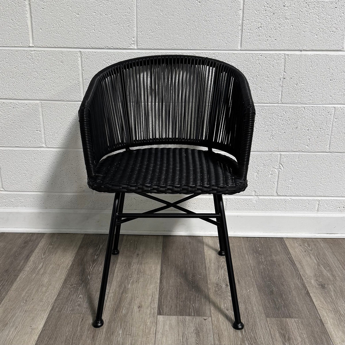 Black Zaragoza Rattan Chair