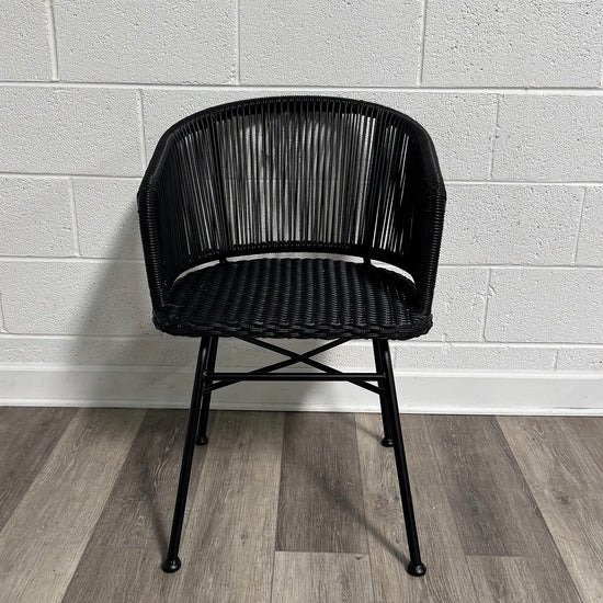 Black Zaragoza Rattan Chair