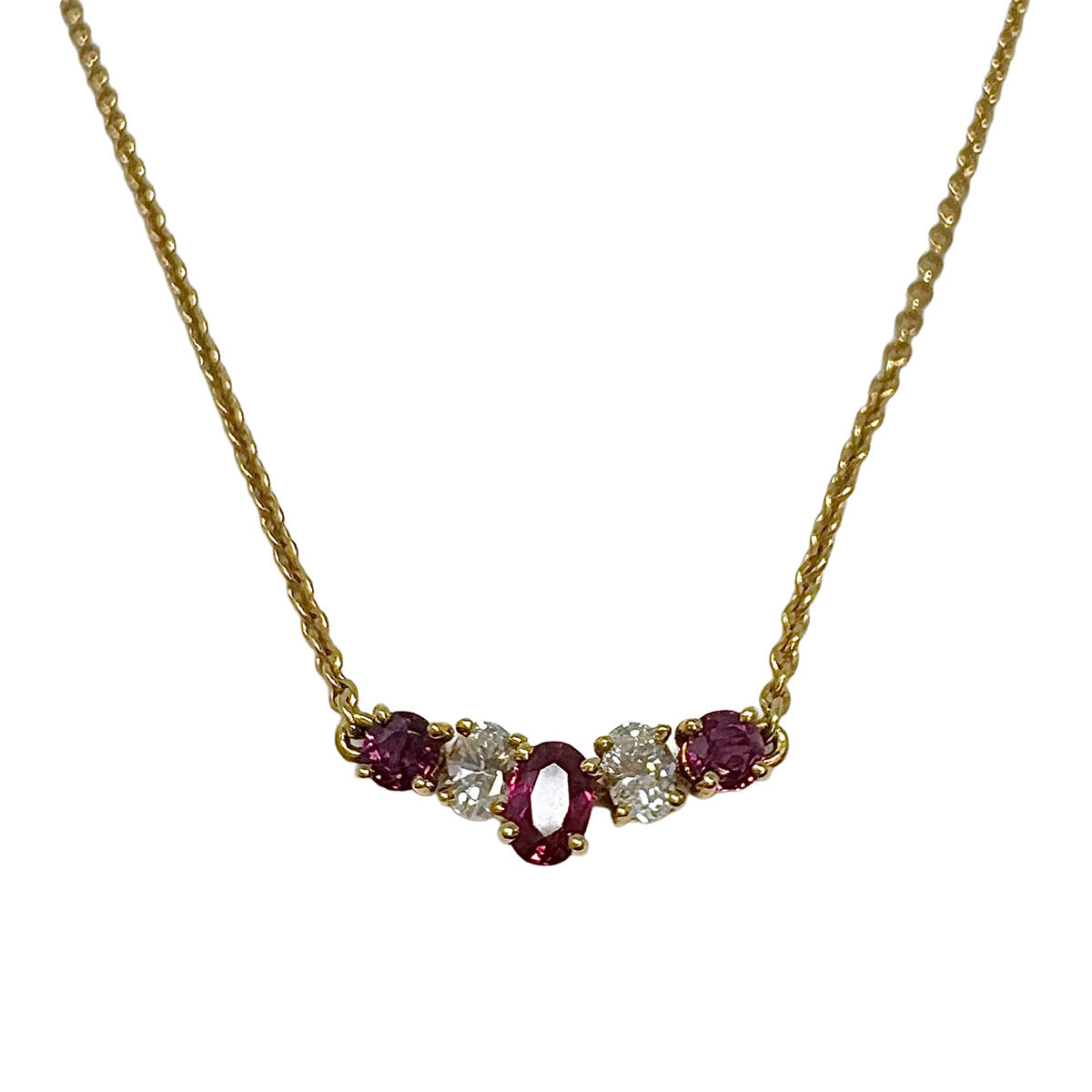 Kurt Wayne 18K Gold Necklace with Rubies and Diamonds