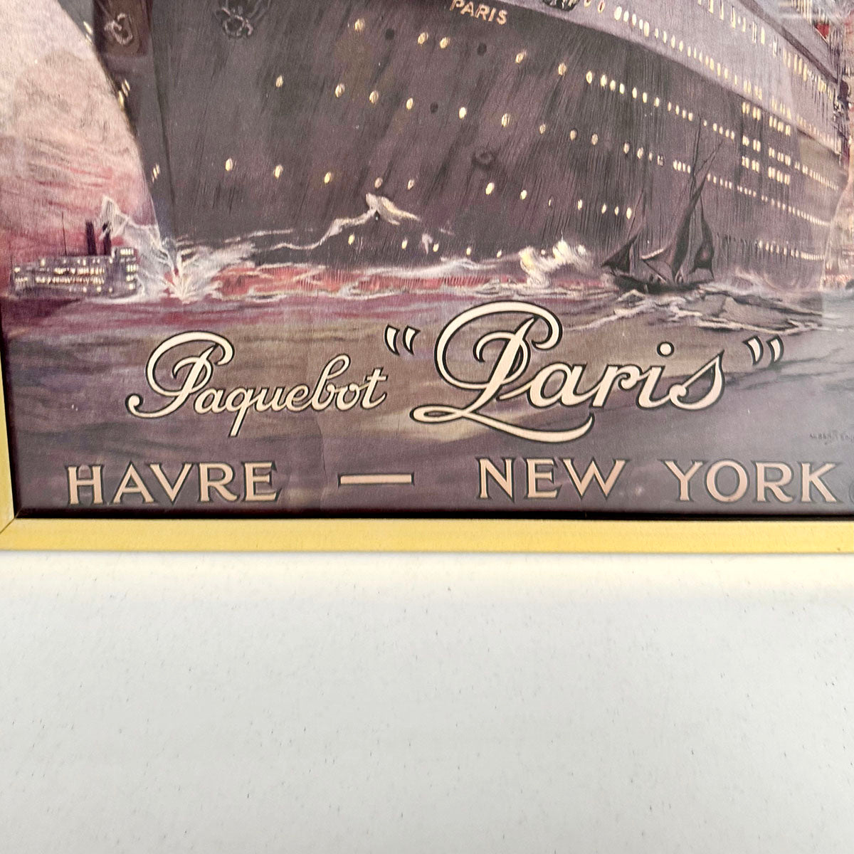 Vintage Travel Poster "SS Paris"