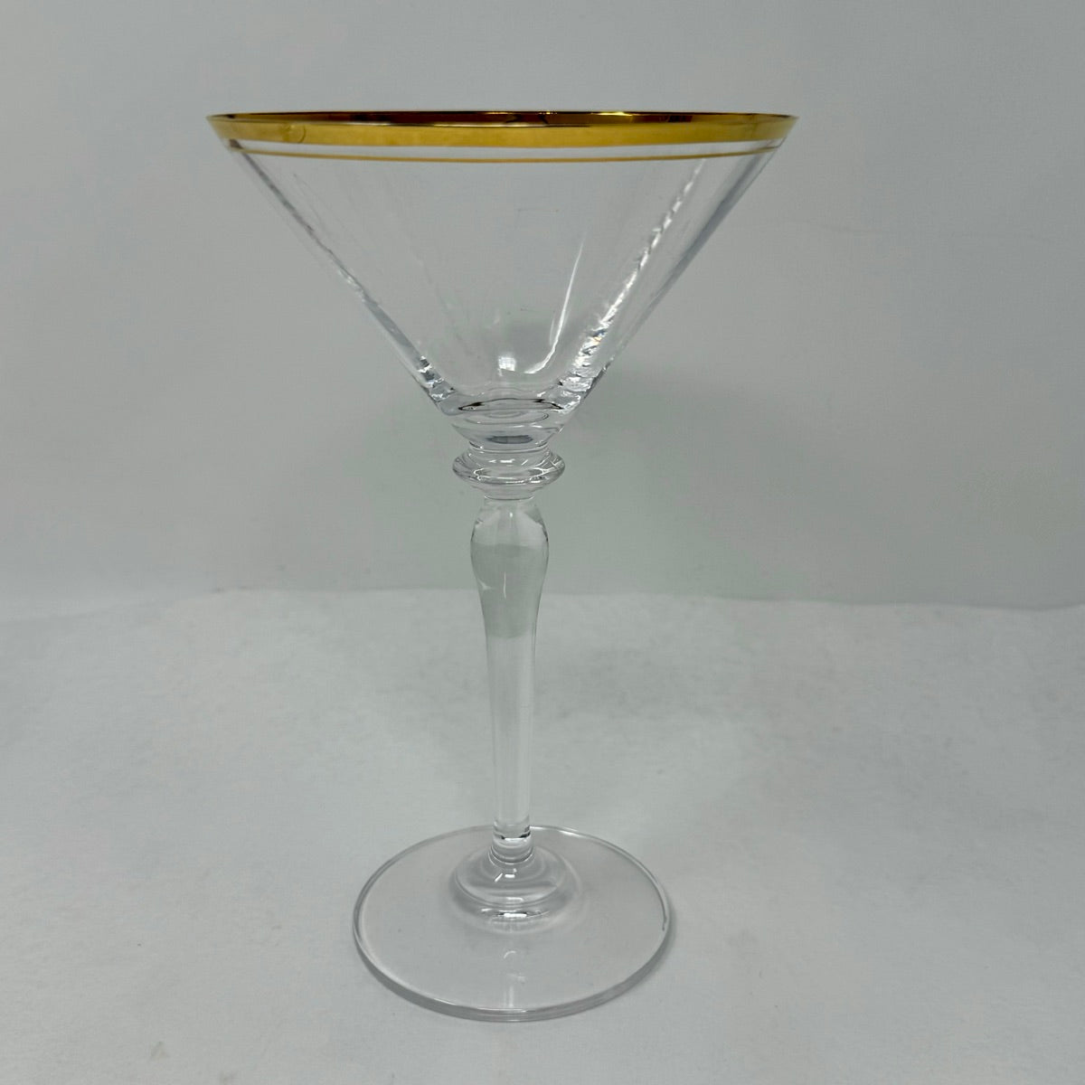 Set of 4 Jamestown Gold Martini Glasses