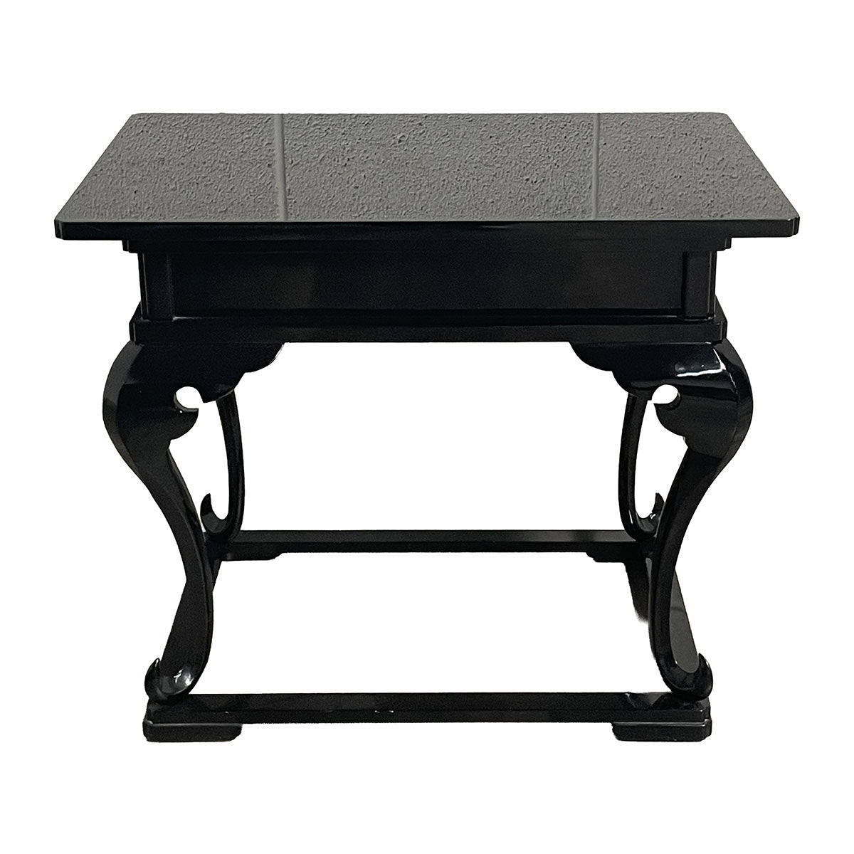 Black Lacquer End Table