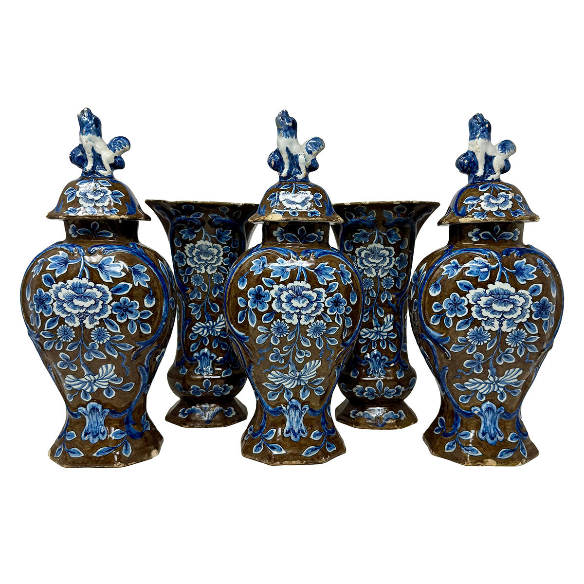 Garniture of Antique Vessels
