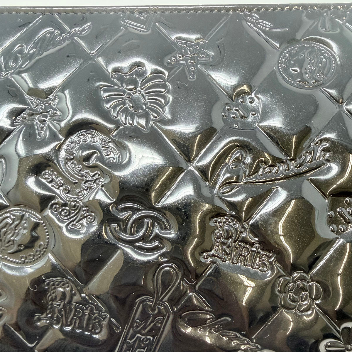 Chanel Embossed "Lucky Symbol" Pochette