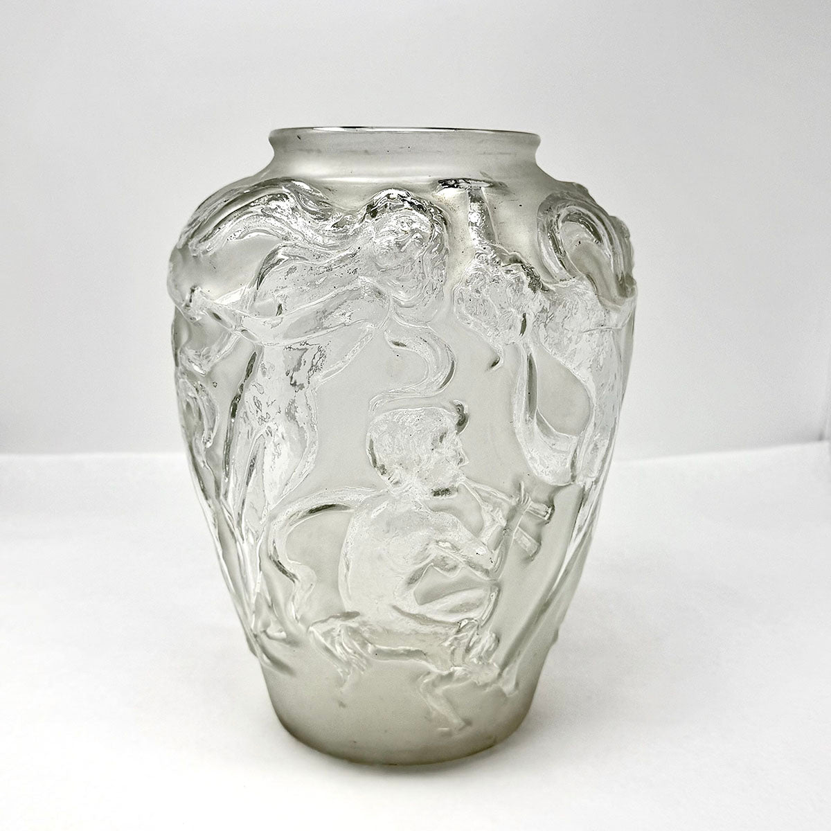 Dancing Nudes and Pan Satin Vase