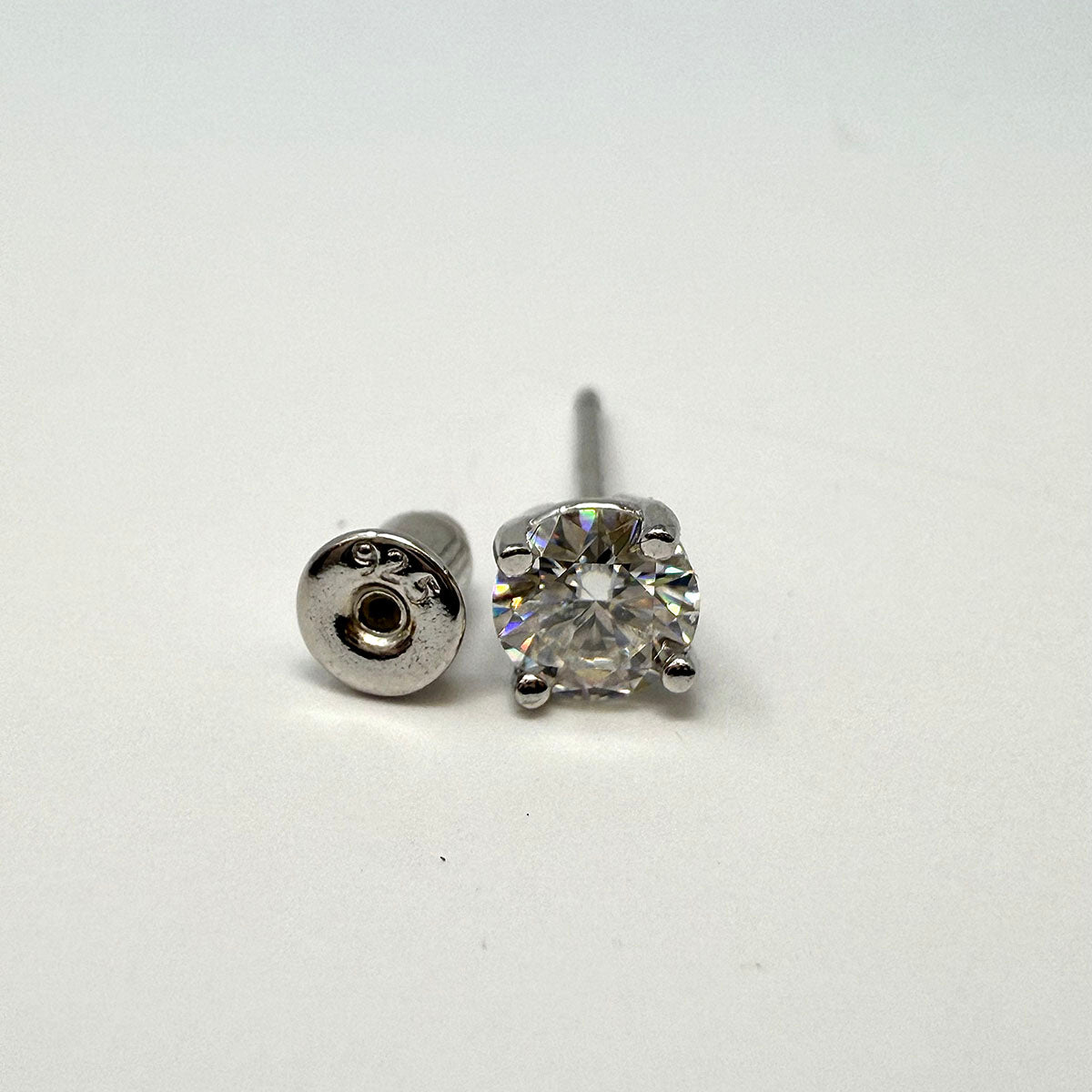 5mm Round Moissanite Stud Earrings