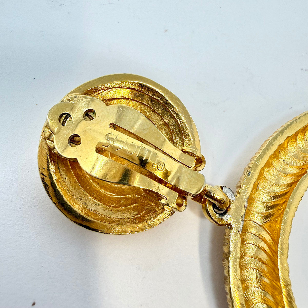 St. John Vintage Large Drop Earrings