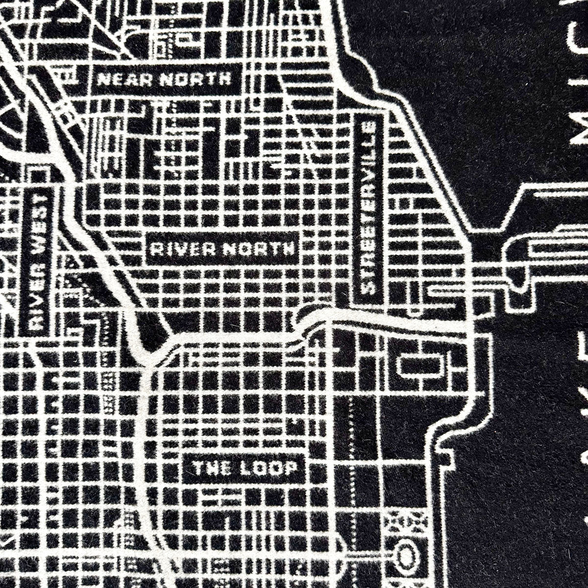 Chicago Map Throw