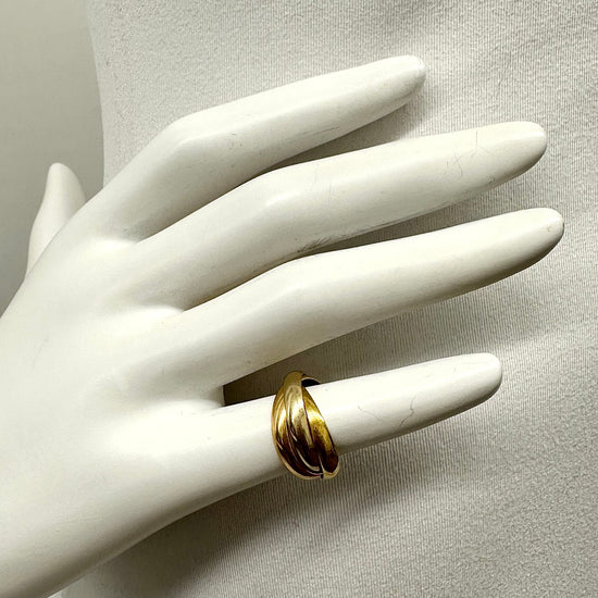 Cartier 18K Rose, White and Yellow  Gold Trinity Ring