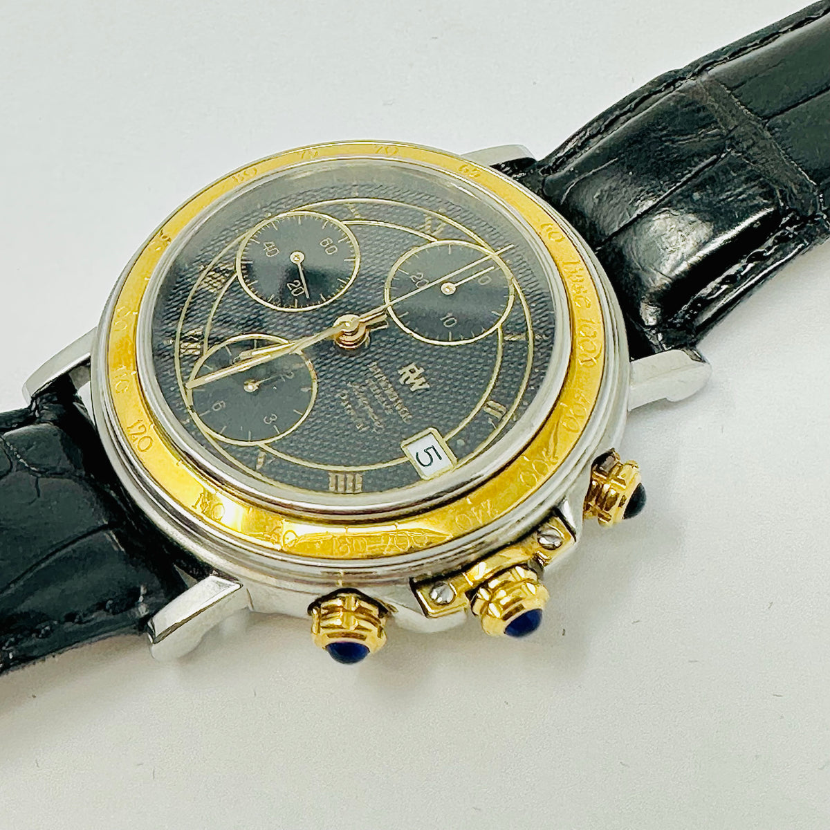 Load image into Gallery viewer, Raymond Weil 18K Gold Stainless Steel Parsifal Chronograph Watch
