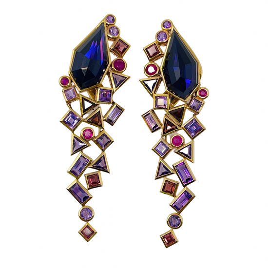 Stephen Webster 18K Rose Gold Earrings with Colored Gemstones