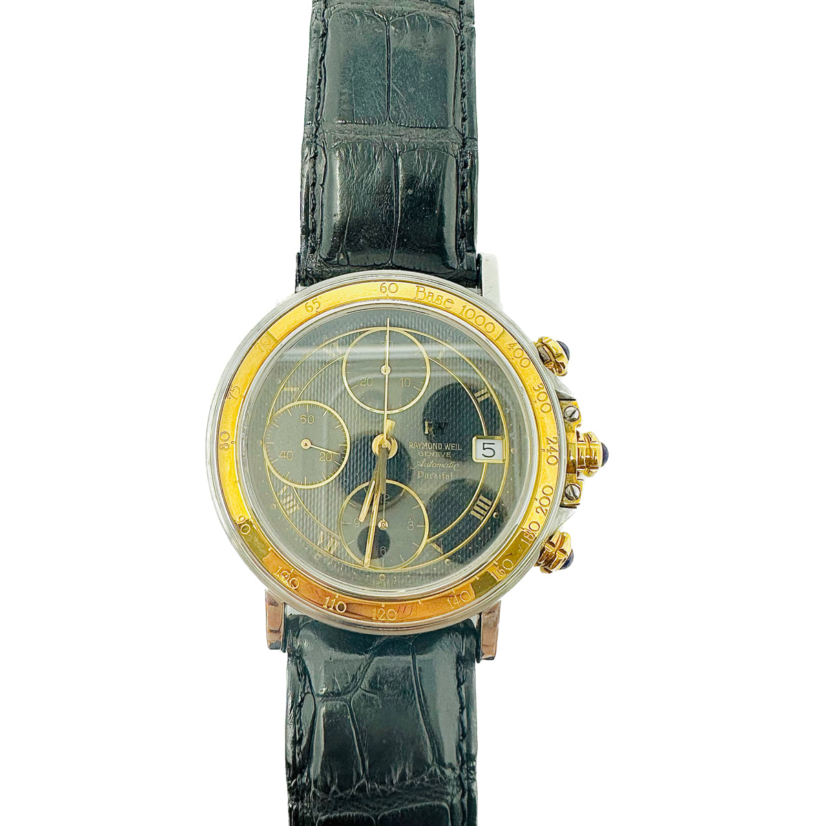 Load image into Gallery viewer, Raymond Weil 18K Gold Stainless Steel Parsifal Chronograph Watch
