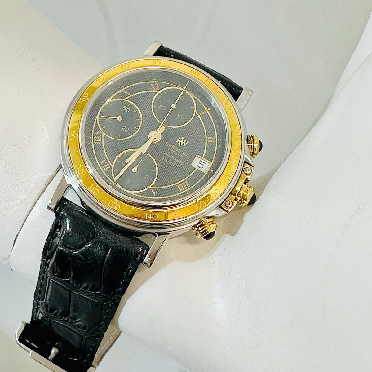Raymond Weil 18K Gold Stainless Steel Parsifal Chronograph Watch