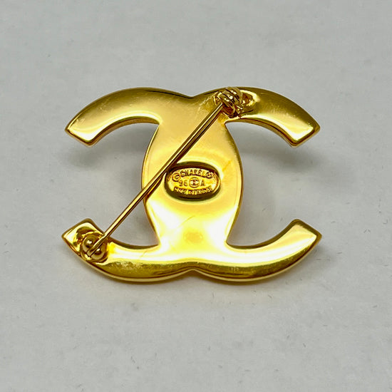 Chanel Turn Lock CC Pin