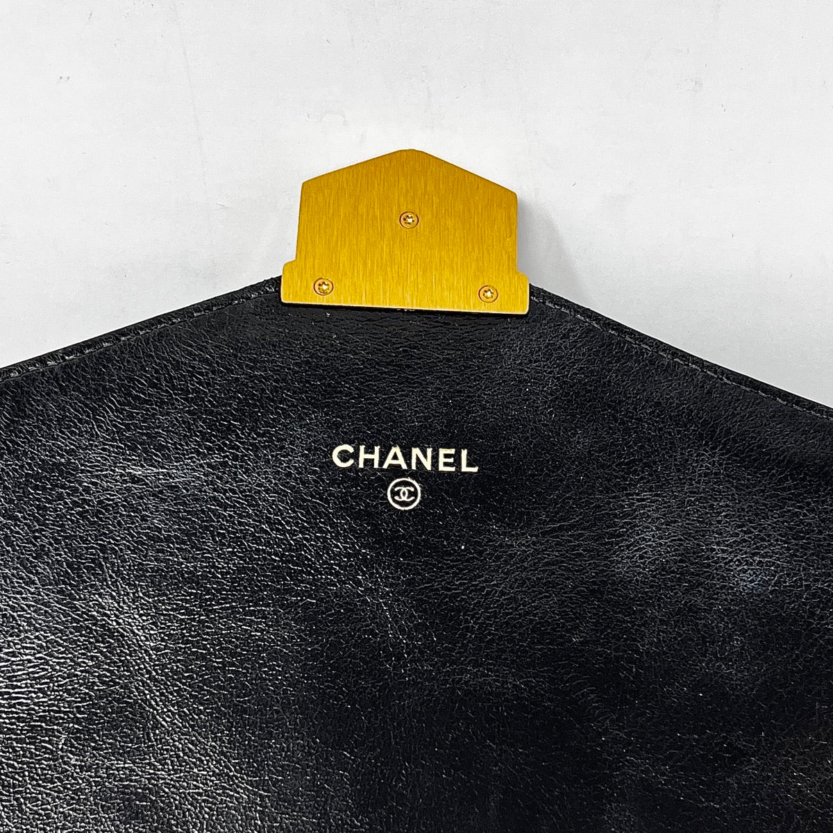 Chanel Vintage Black Crocodile Timeless Envelope CC Flap Gold