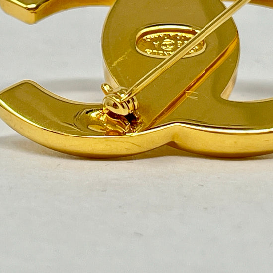 Chanel Turn Lock CC Pin