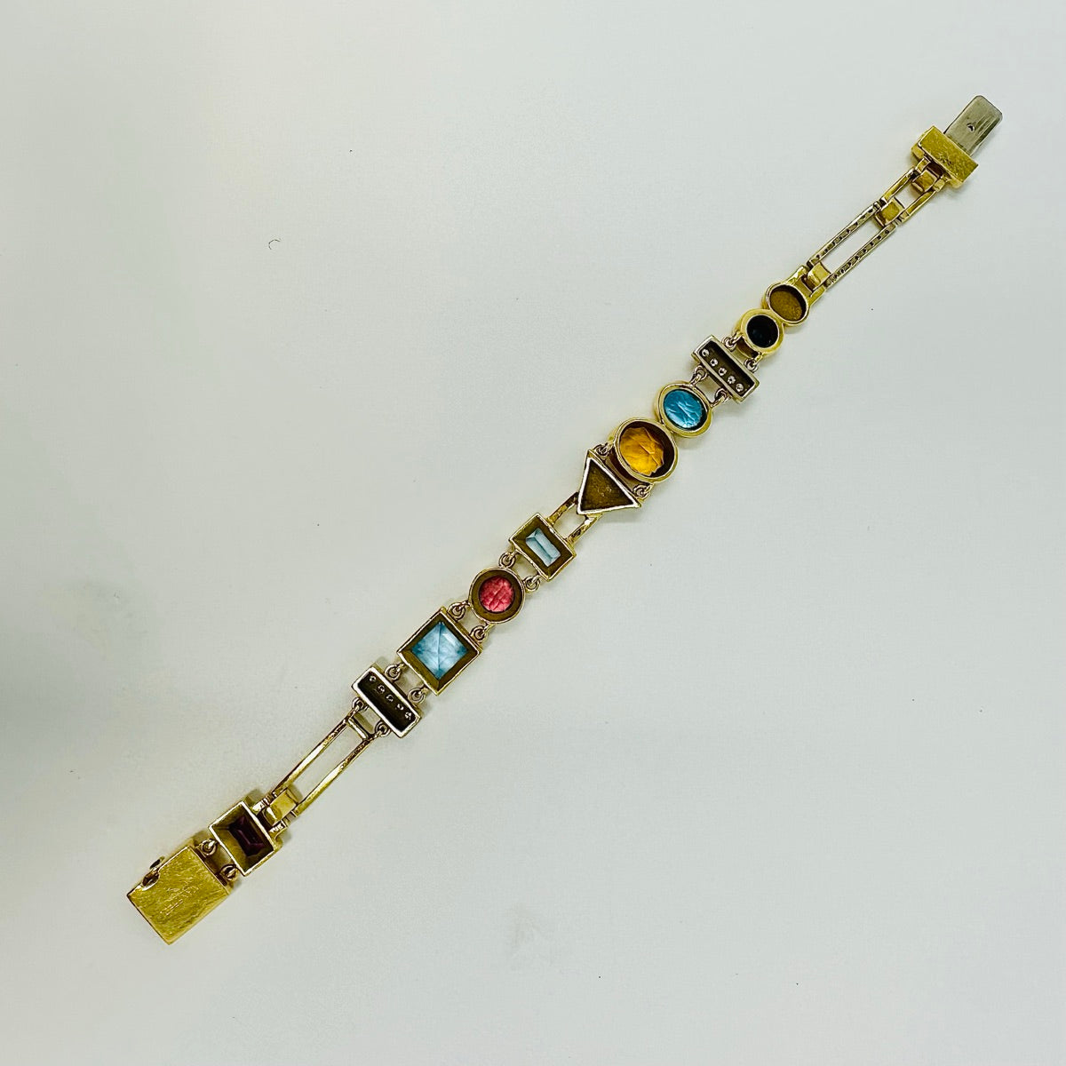 Manfredi 18K Gold Bracelet with Diamond and Gemstones – North Shore ...