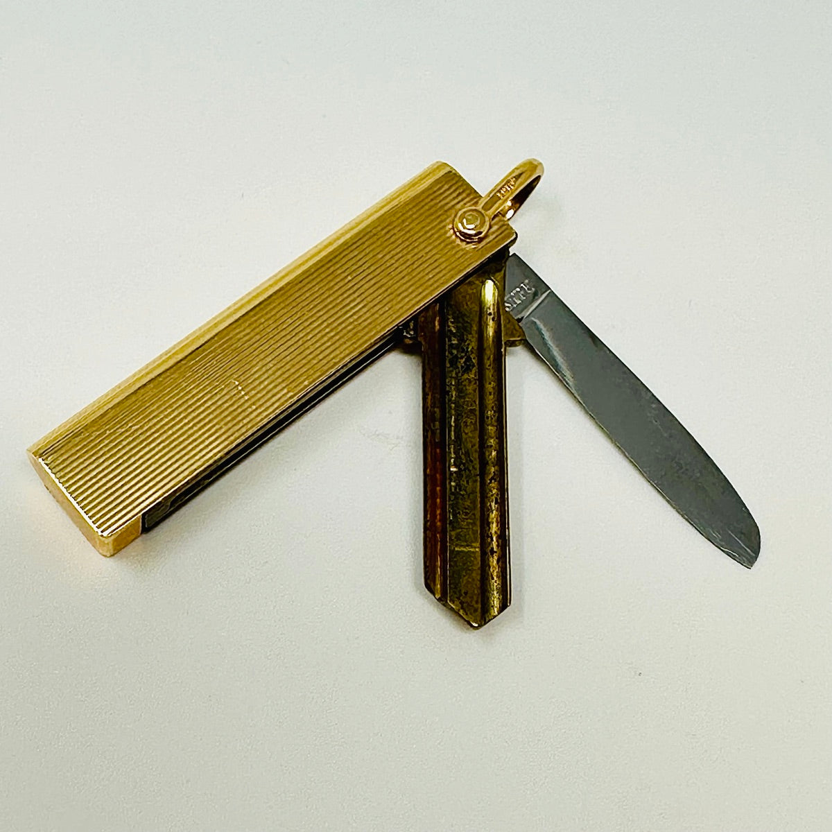 Louis Tamis 14K Gold Knife and Key