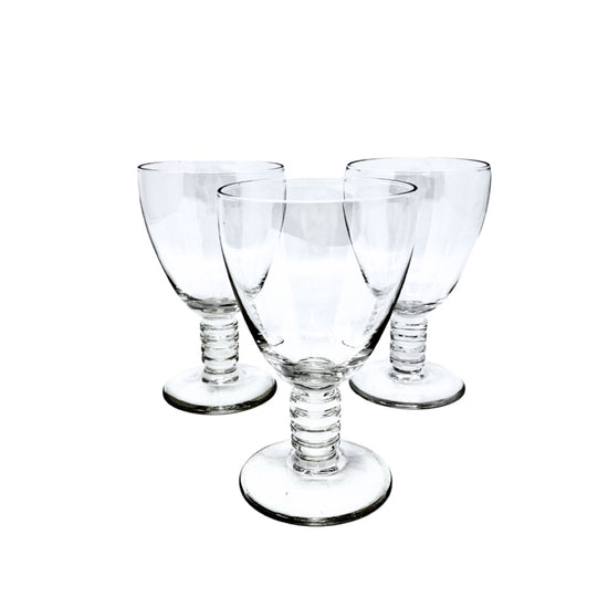 Set of 6 Stacked Stem Water Goblets