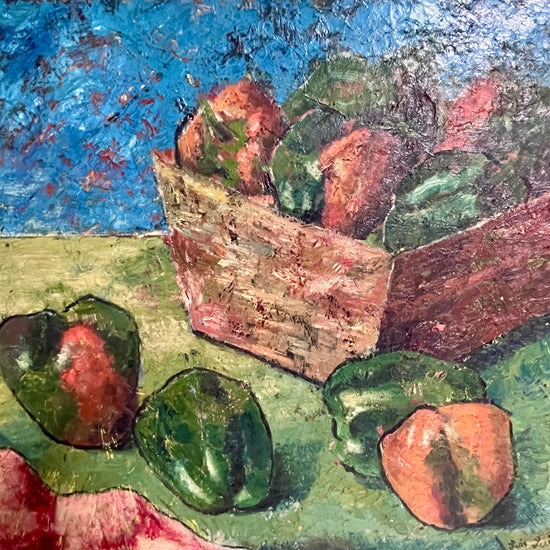 "Still Life with Peppers" Signed
