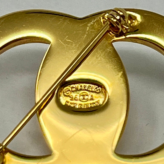 Chanel Turn Lock CC Pin